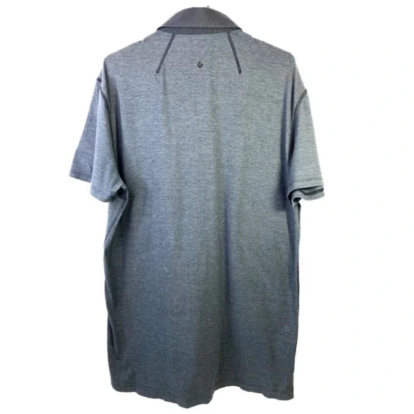 lululemon athletica Men's Gray Polo Shirt - Picture 2 of 12